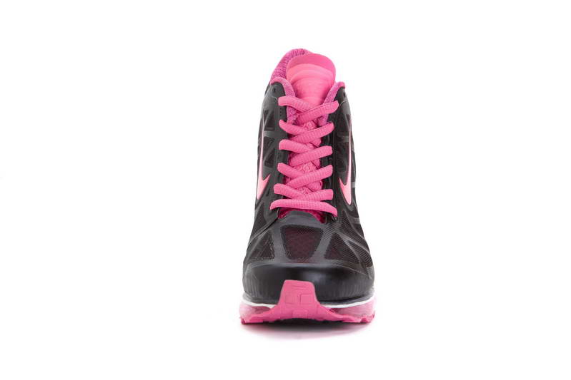 Nike Air femmes d amortissement talons bottes Noir Rose (2)